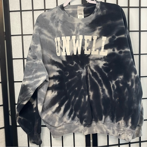 Barstool Tops - Barstool Crew Neck UNWELL Tie-Dye Sweatshirt L